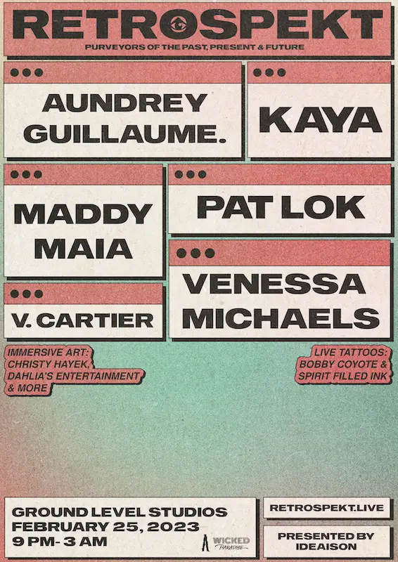 Immersive music and art experience RETROSPEKT reveals an inclusive lineup featuring Pat Lok, Venessa Michaels, and more