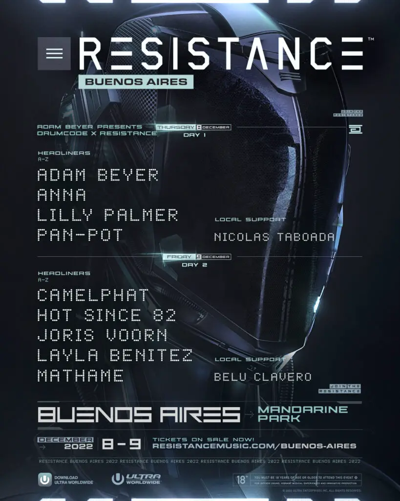 RESISTANCE Announces Lineups For Upcoming Latin America Events