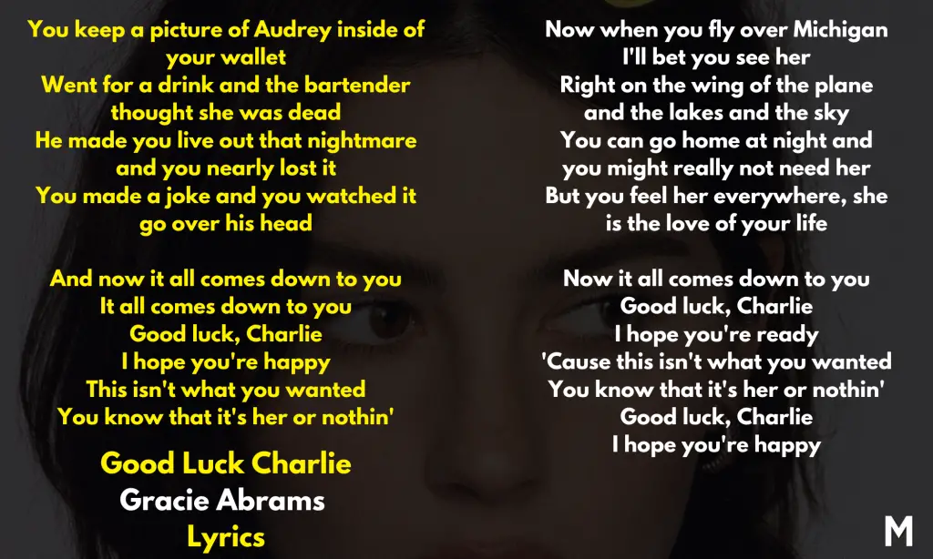 Gracie Abrams Good Luck Charlie Lyrics